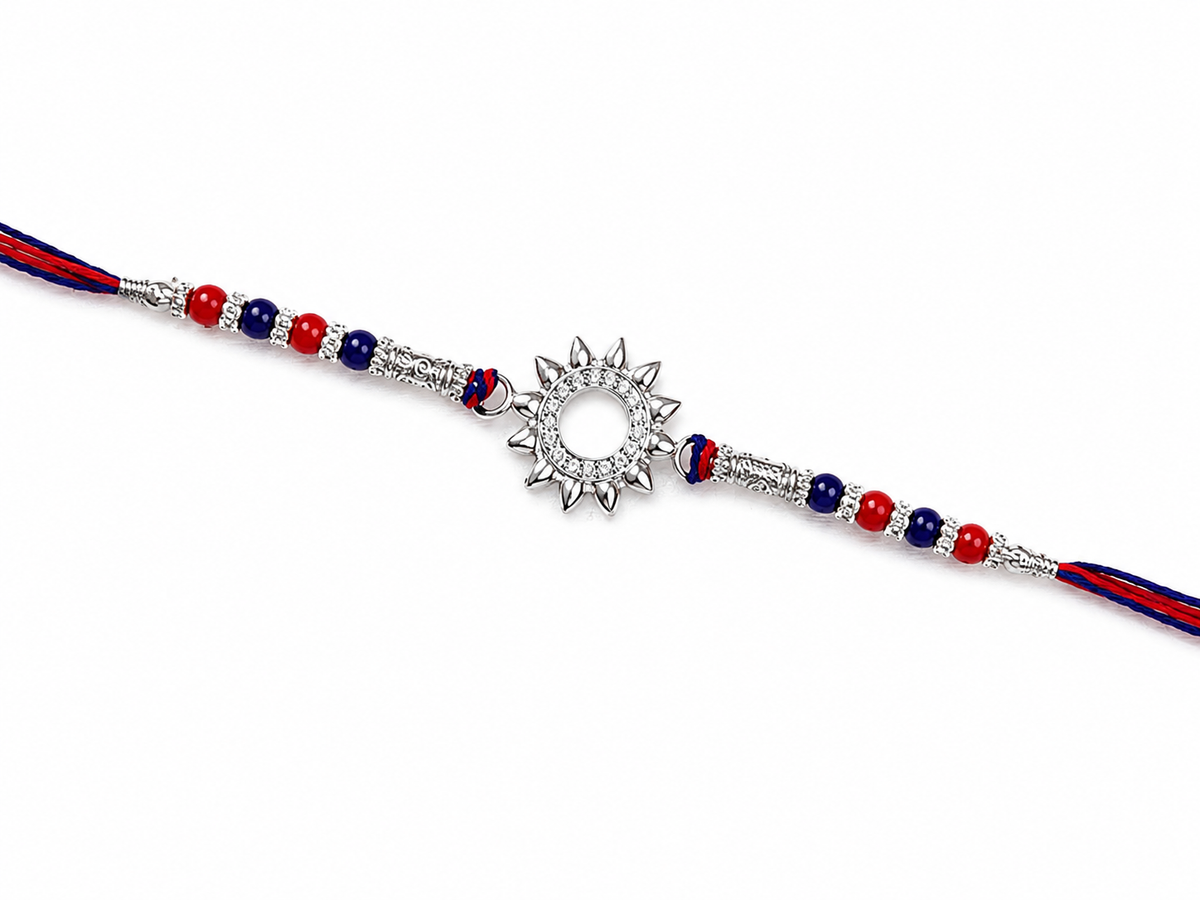 Surya Silver Rakhi