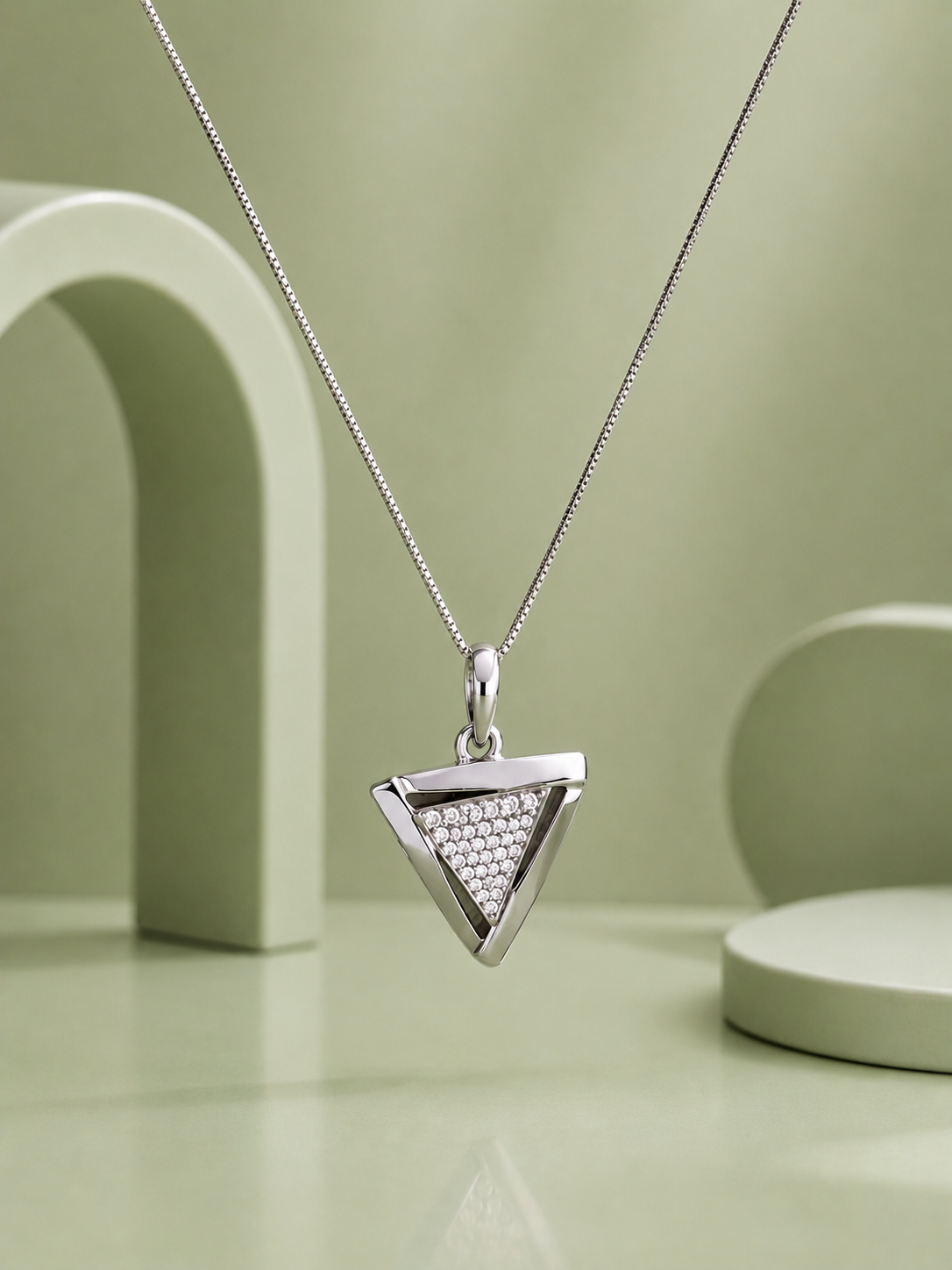 Triangular Pendant Set