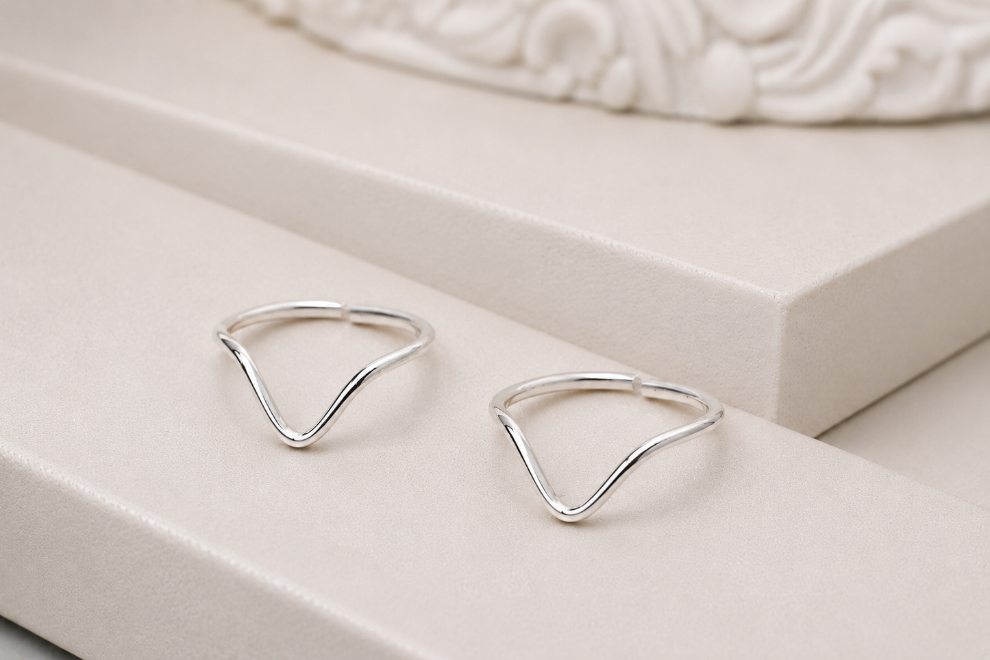 Handmade V Shape 925 Silver Toe Rings