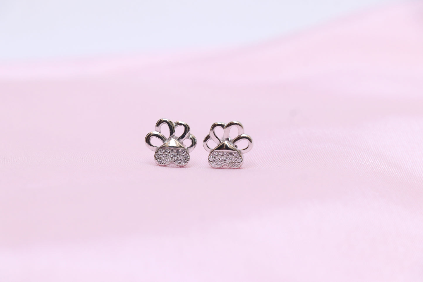 Dog Paw Heart Pendant Set
