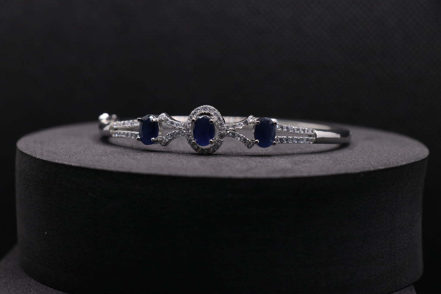 Blue Sapphire Silver Bracelet