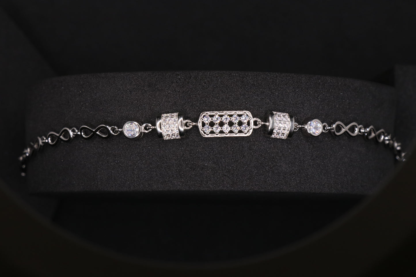 Infinity Silver Chain Bracelet