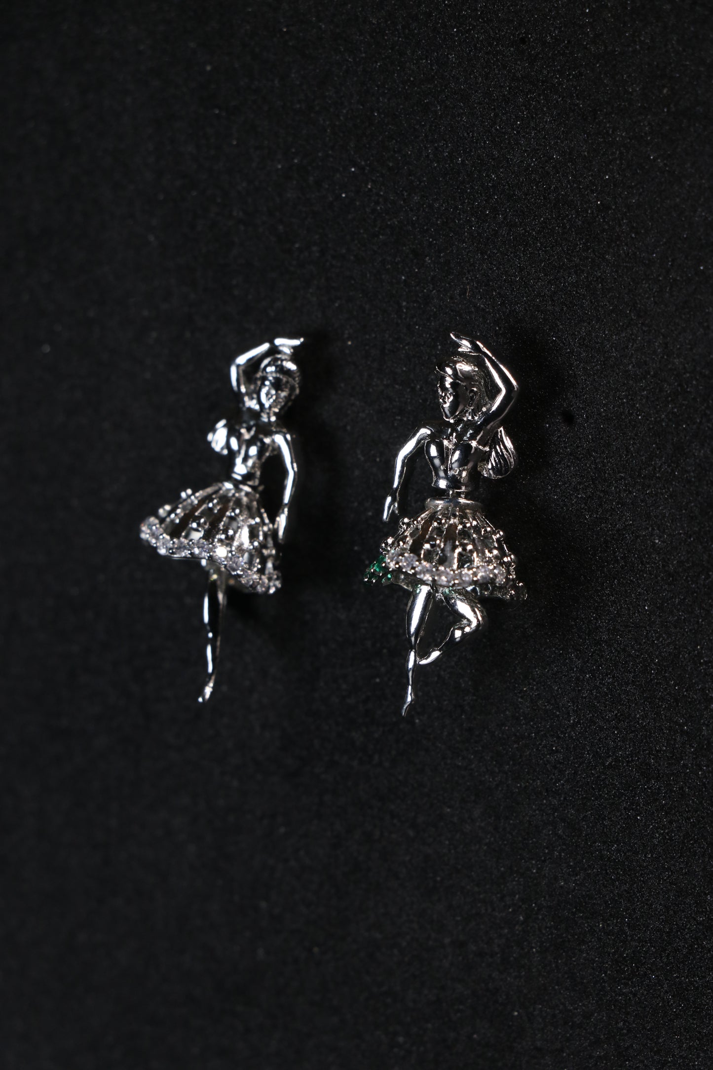 Dancing Girl Silver Minimal Drop Earring