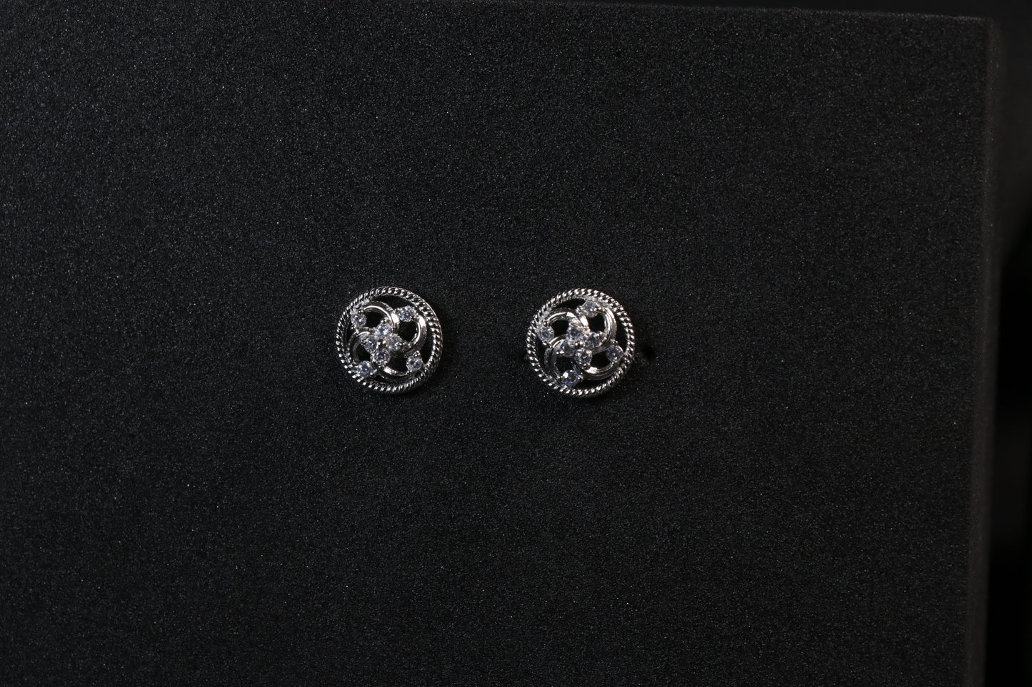A New Flower Silver Cluster Earrings