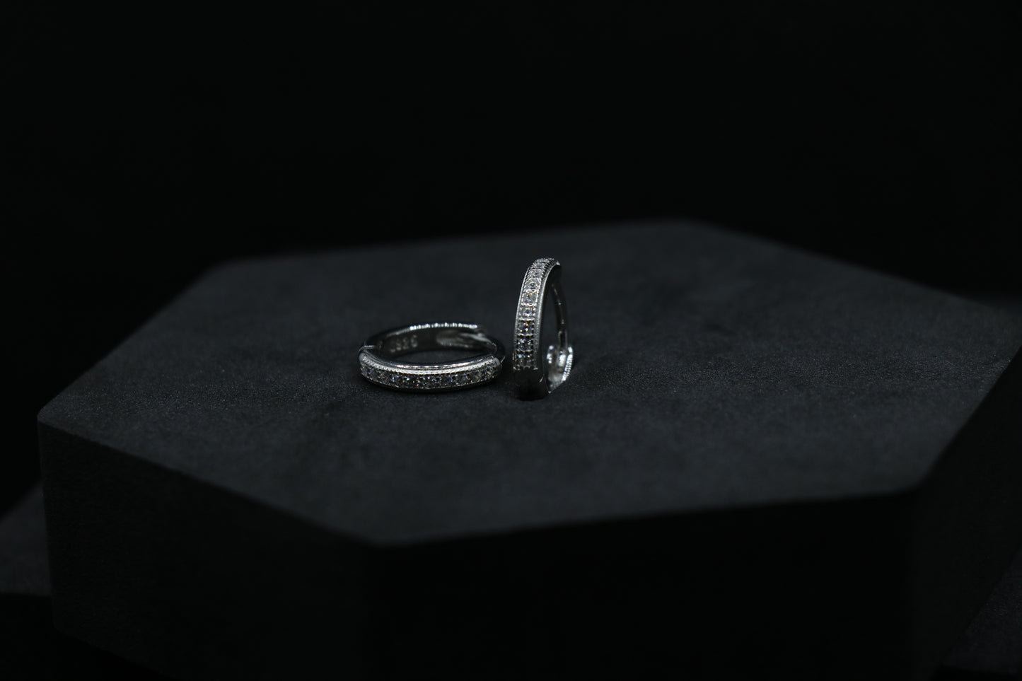Simple Minimalist Silver Hoop Earrings