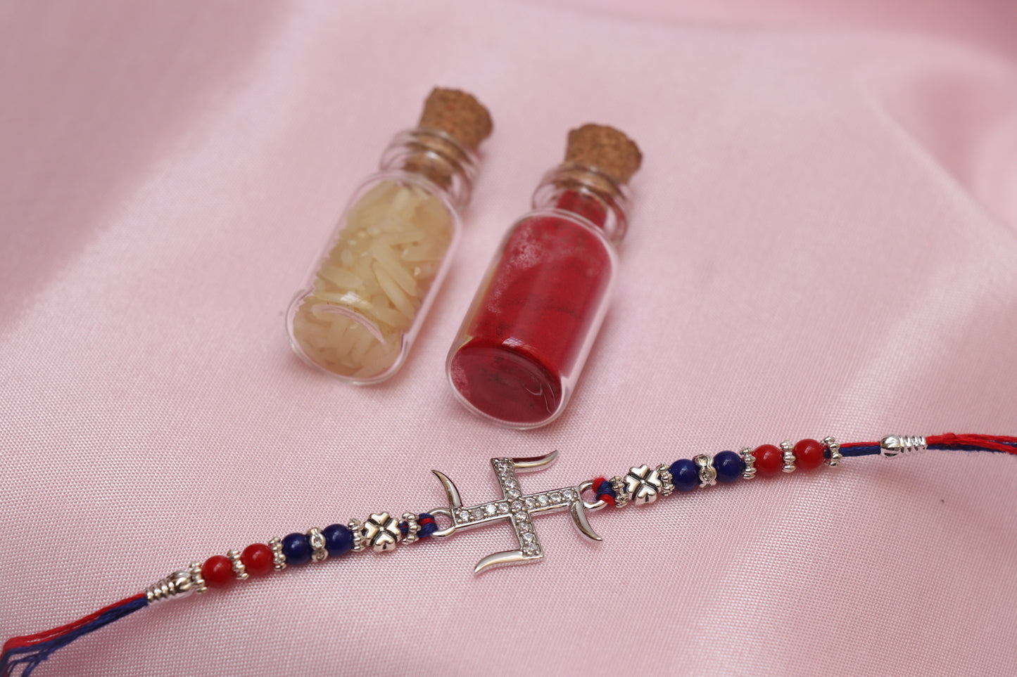 Swastik Silver Rakhi
