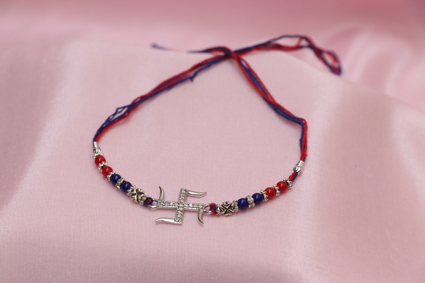 Swastik Silver Rakhi