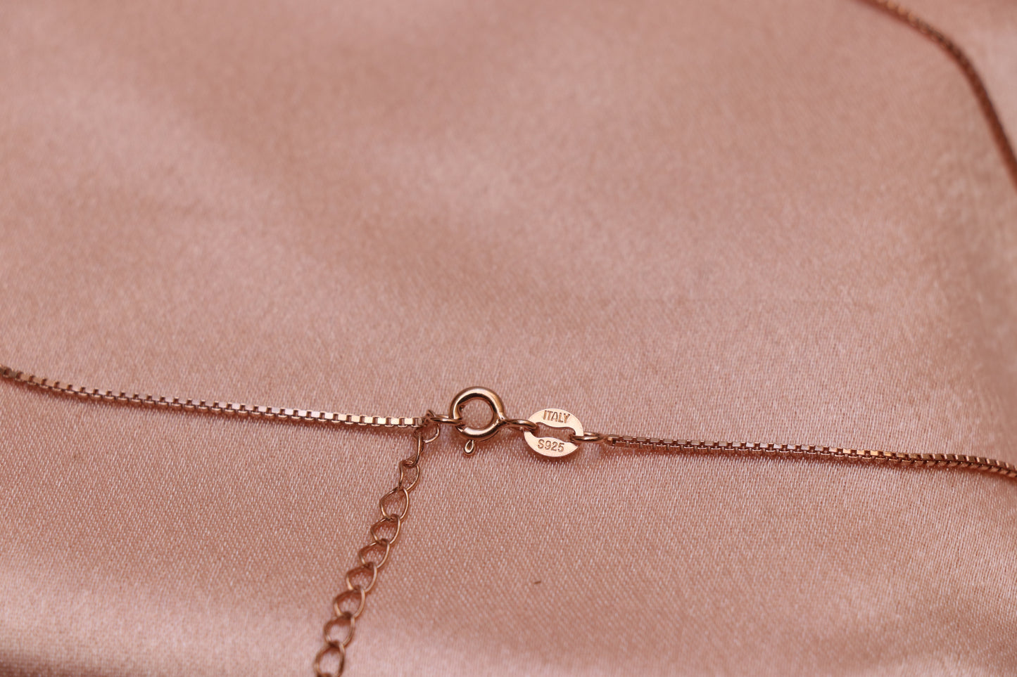 Rose Gold Plain Silver Chain
