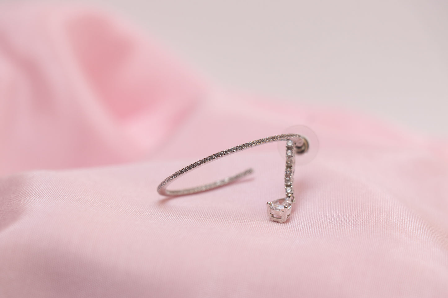 Tyre Silver Hoop Earrings