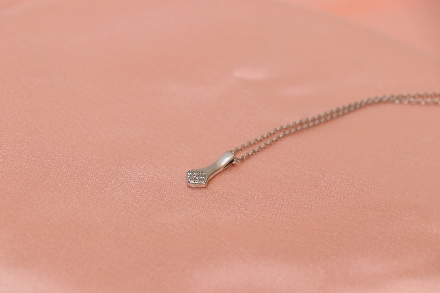 Diamond Studded Minimal Pendant