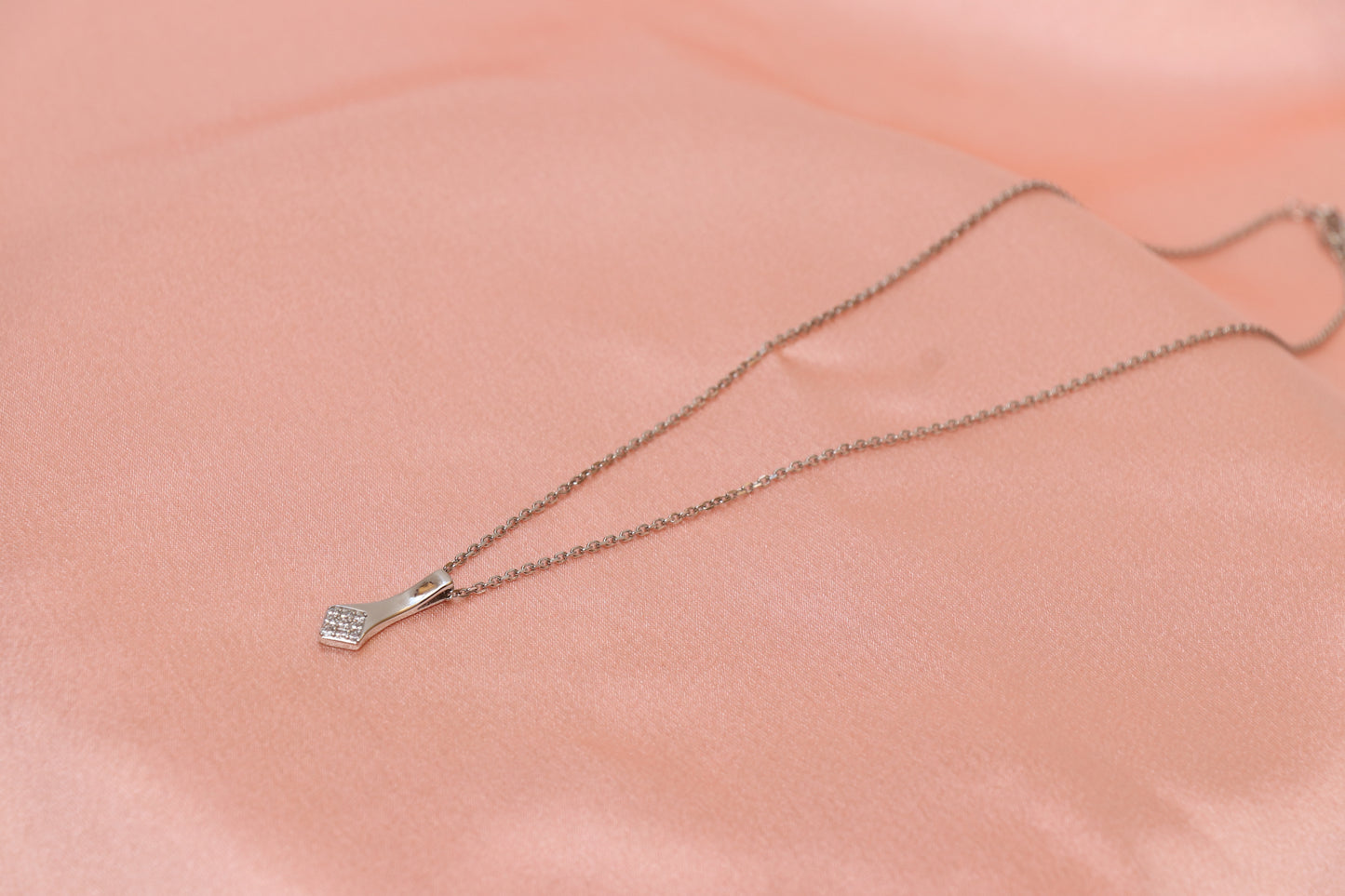 Diamond Studded Minimal Pendant