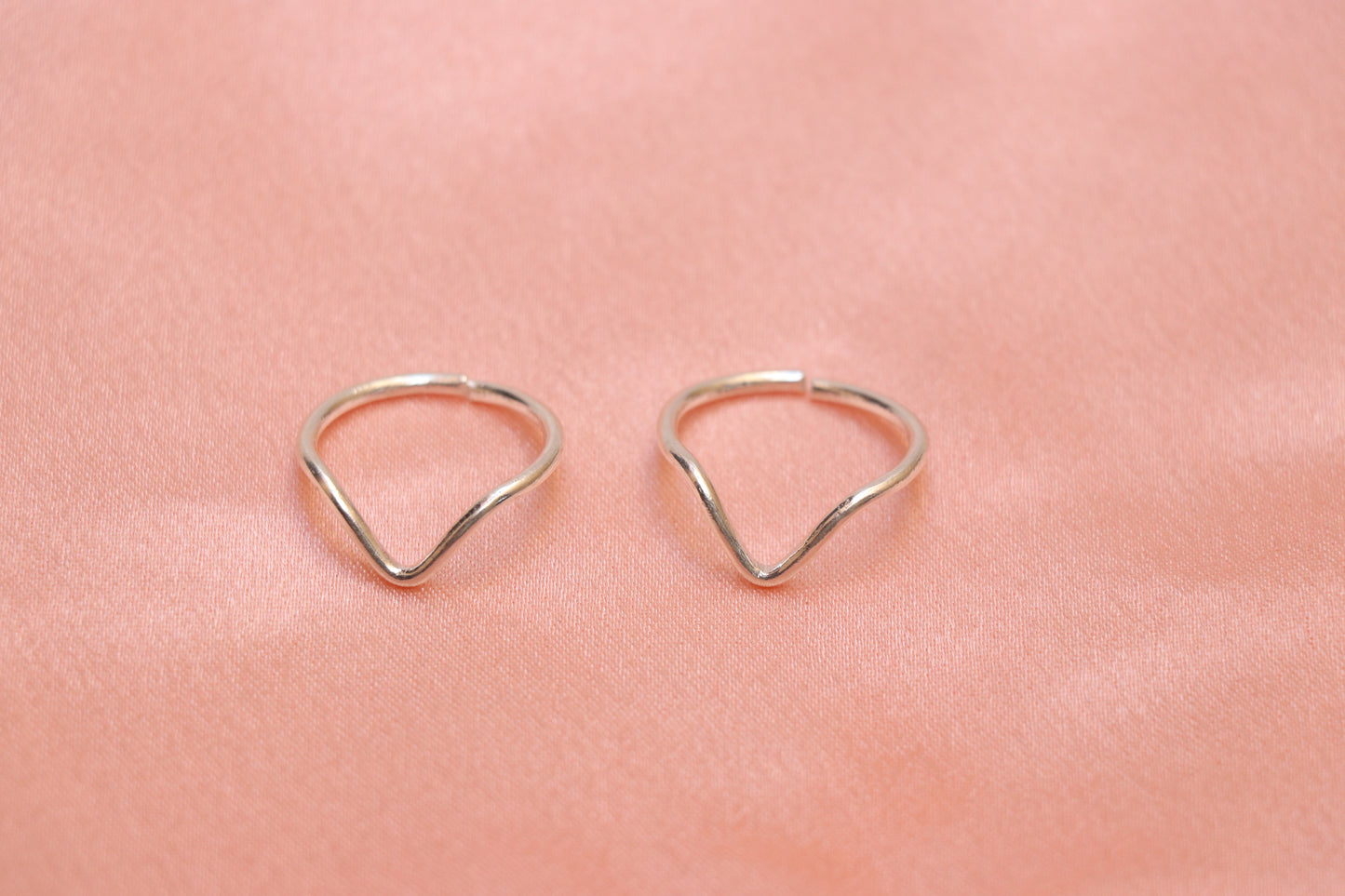 Handmade V Shape 925 Silver Toe Rings