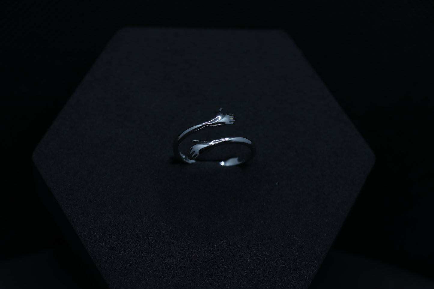 Hug Silver Ring