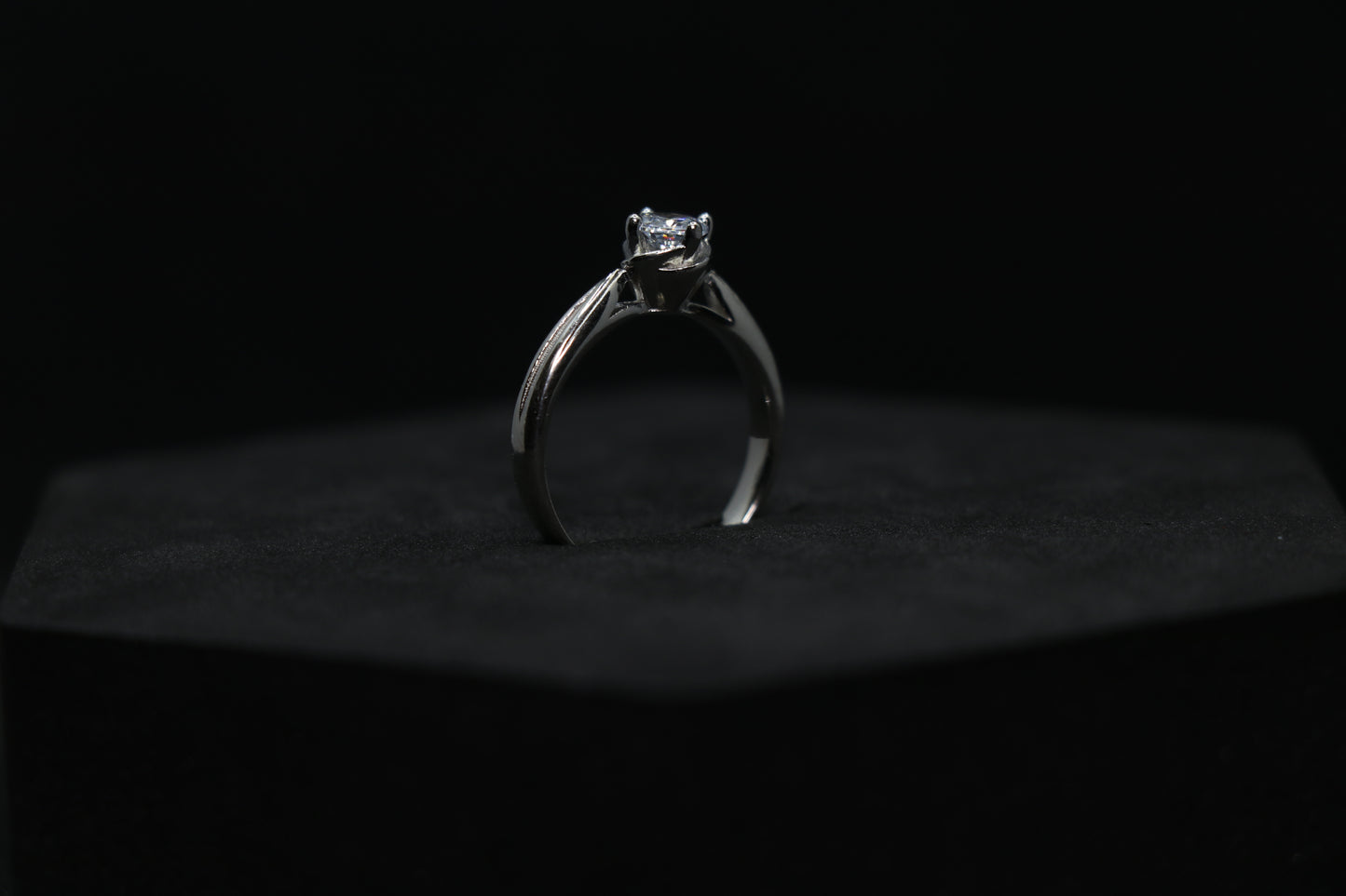 Solitaire Silver Ring
