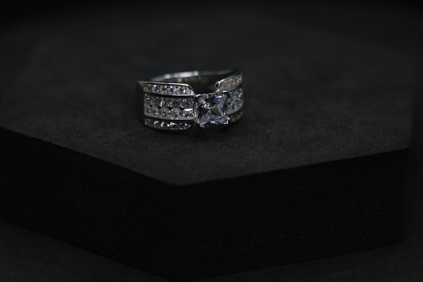 Solitaire Silver Ring