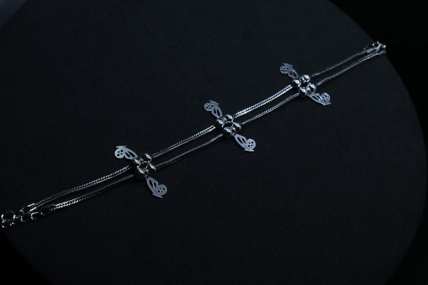 ButterFly Baby Silver Anklet