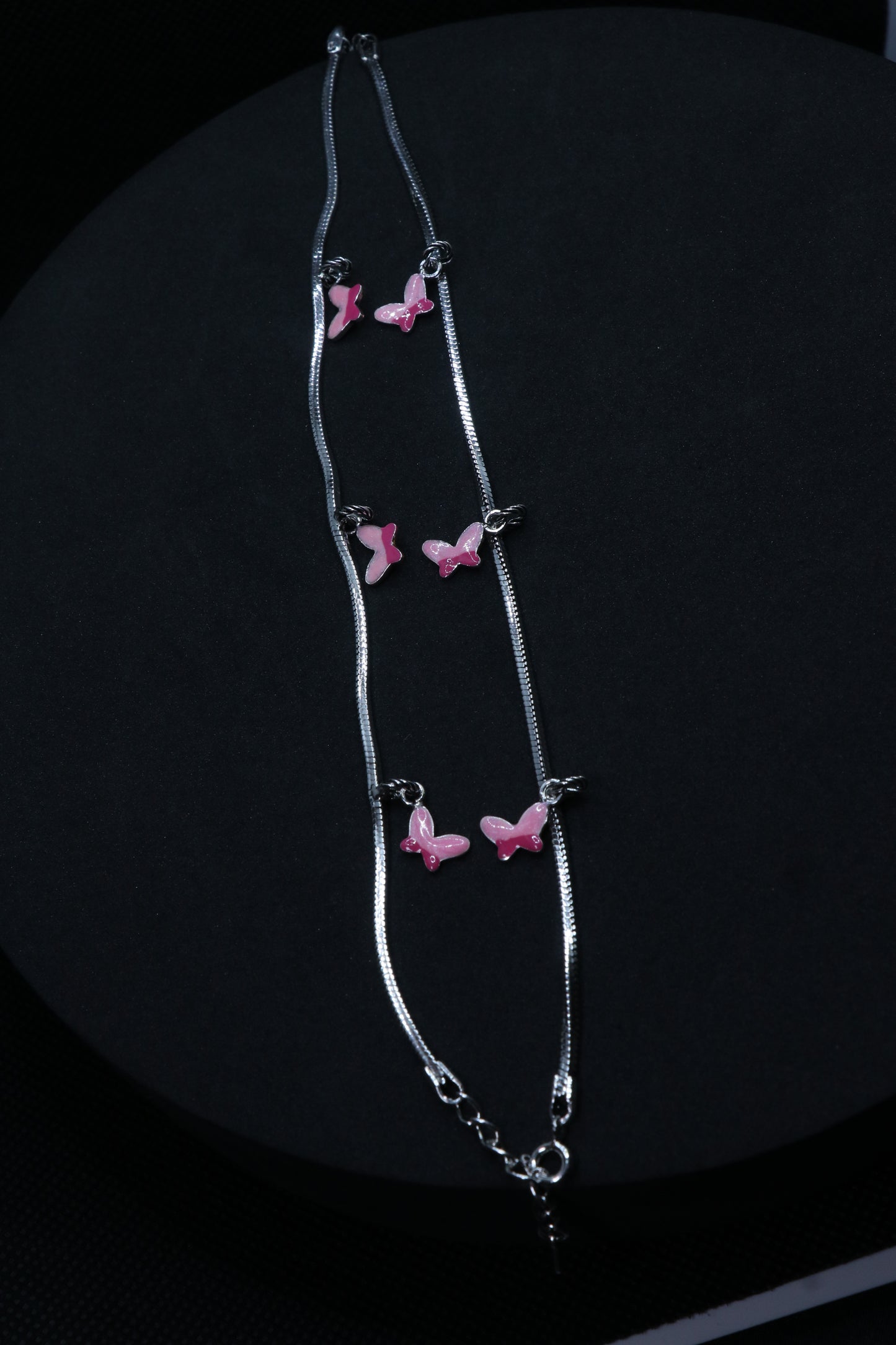 ButterFly Baby Silver Anklet