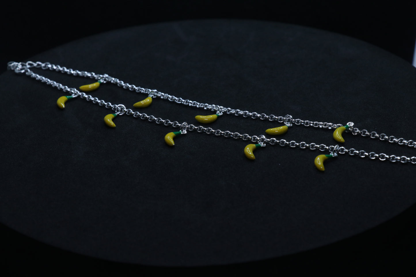 Banana Baby Silver Anklet