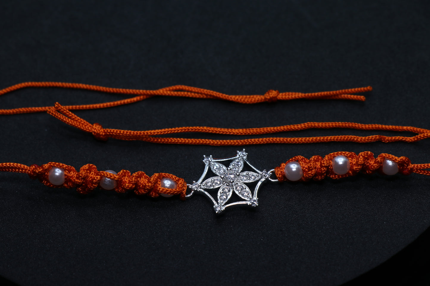 Flower Silver Rakhi