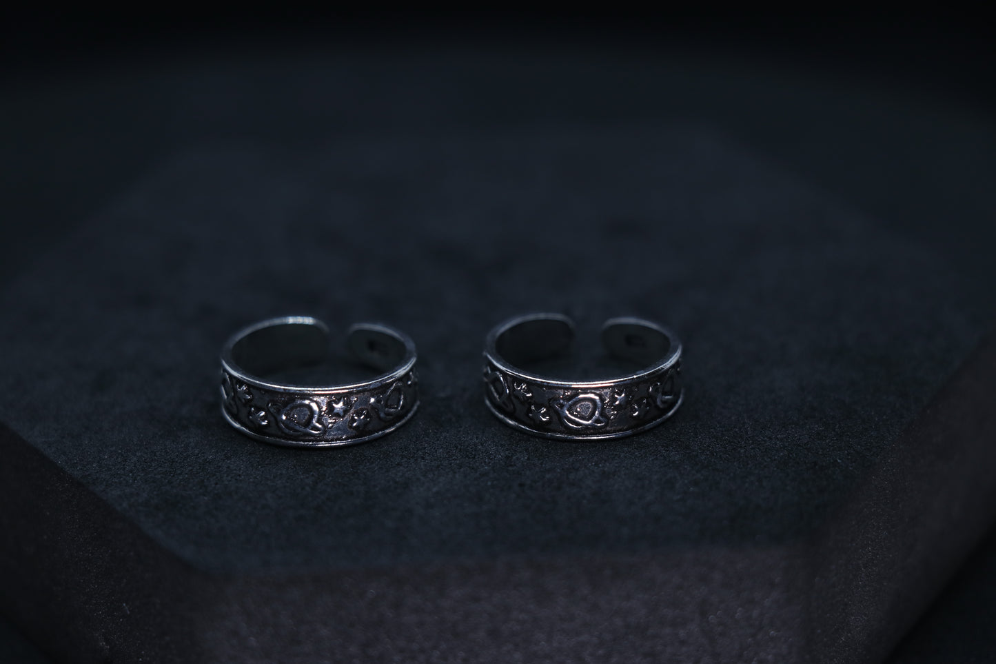 925 Silver Ornate Toe Rings