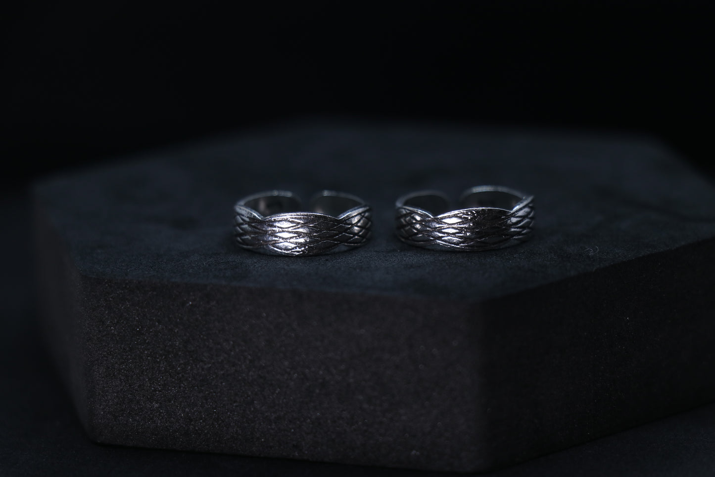 Oxidised 925 Silver Classic Toe Rings
