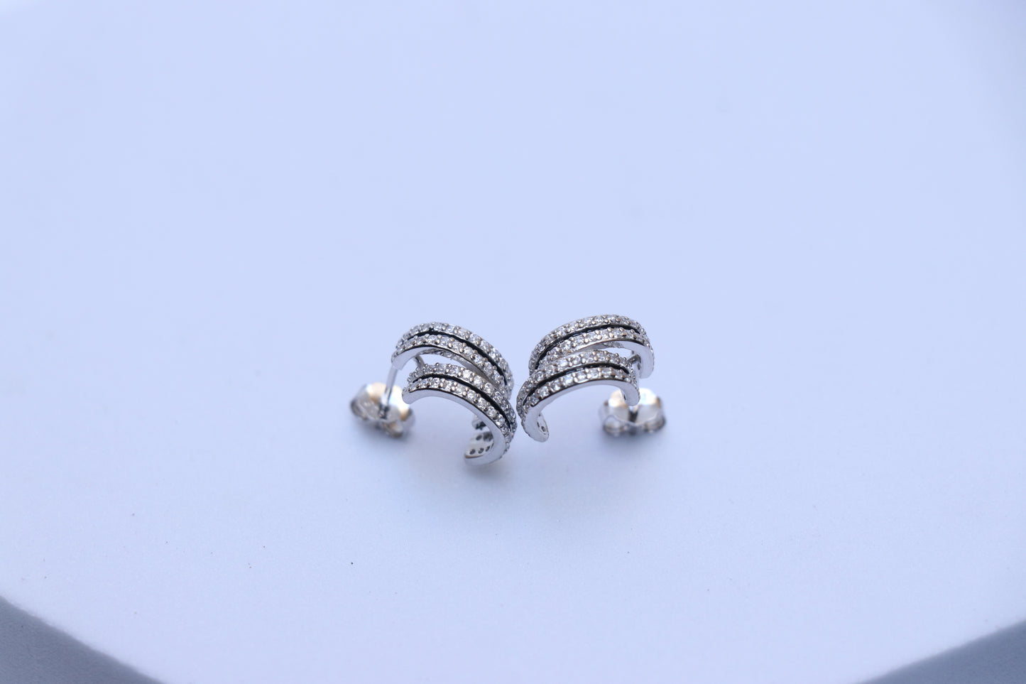 Double Half Circle Studs