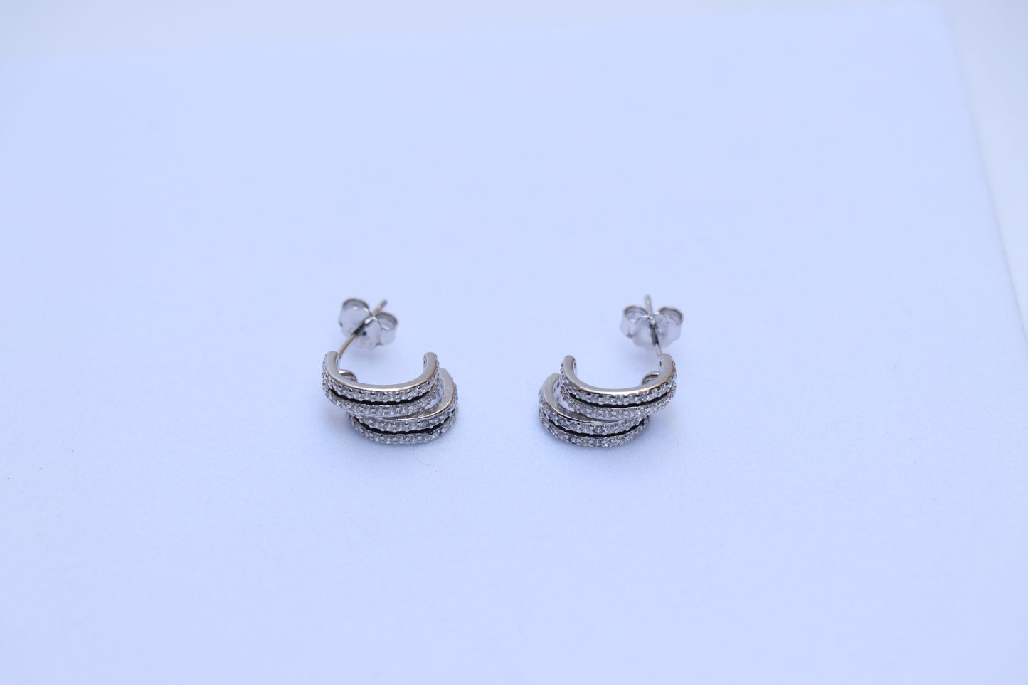 Double Half Circle Studs