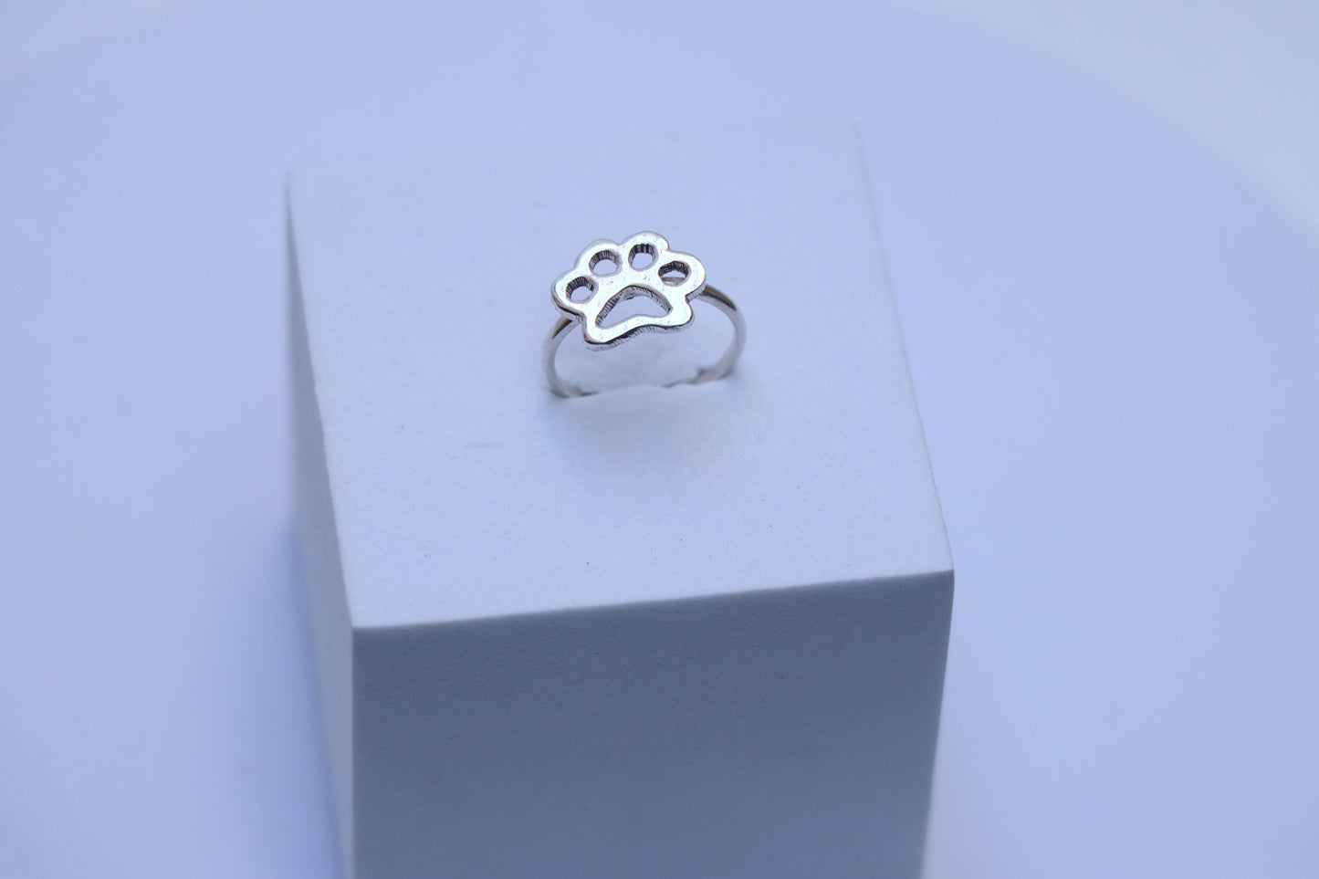 Dog Paw Handmade Silver Ring