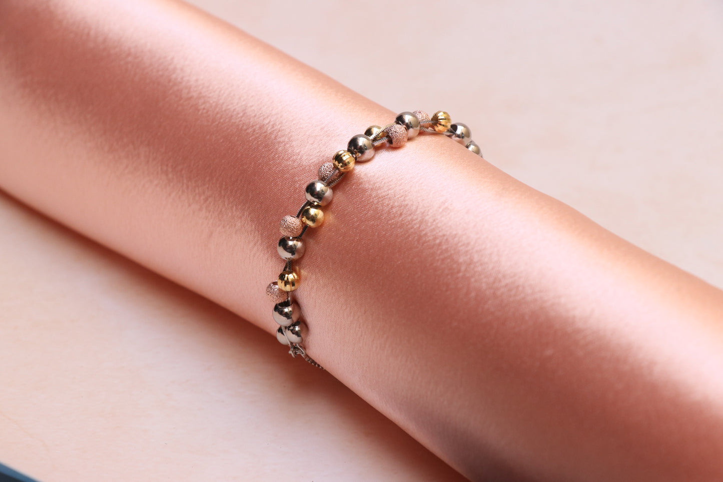 Rose Gold Silver Chain Bracelet