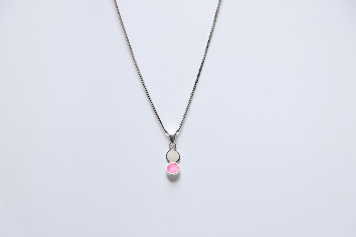 Pink White Minimal Pendant
