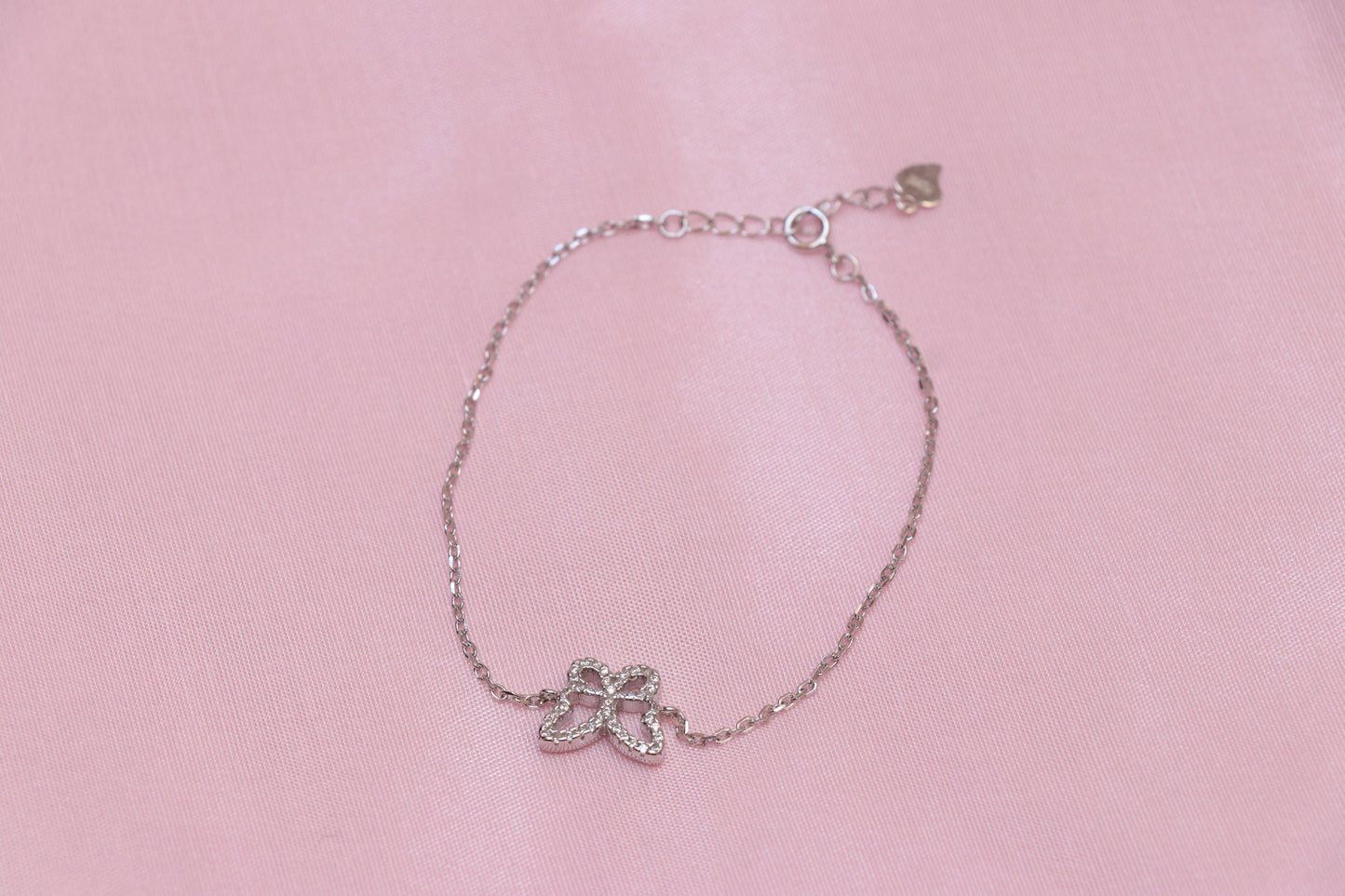 Butterfly Silver Chain Bracelet