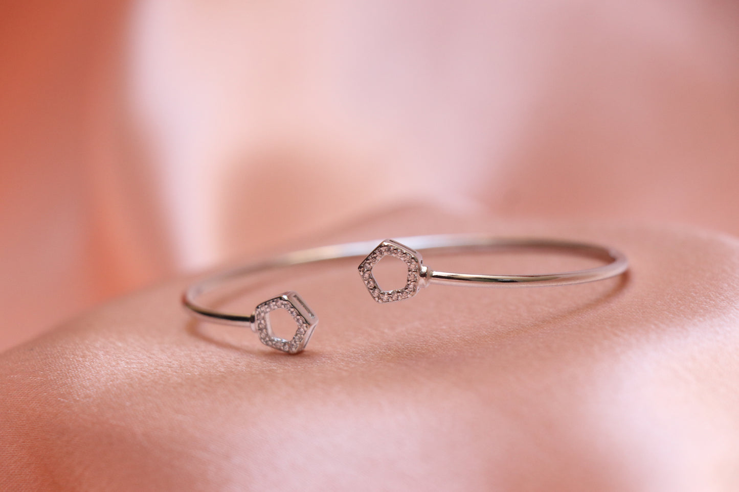 Pentagon Silver Bracelet