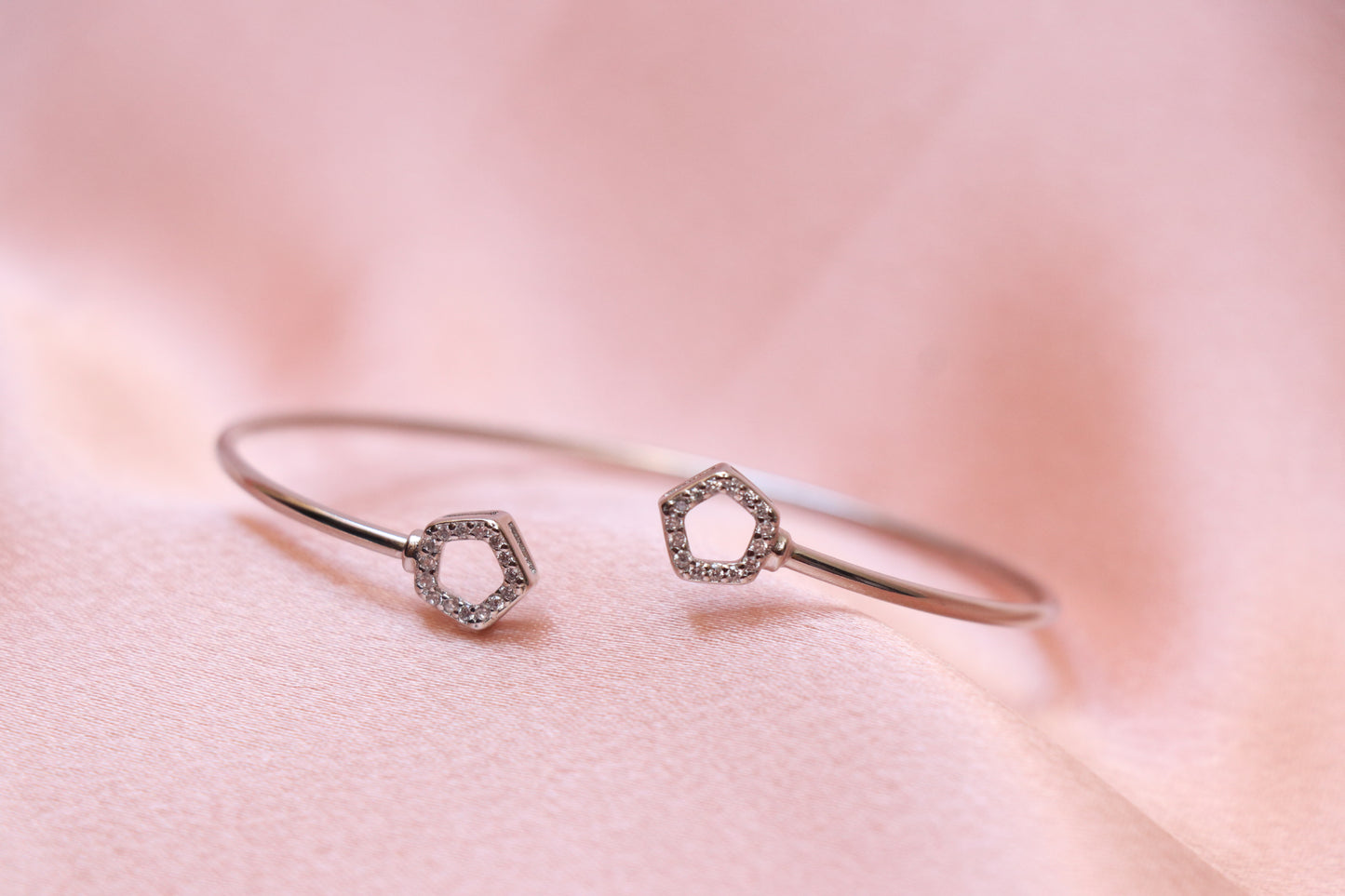 Pentagon Silver Bracelet