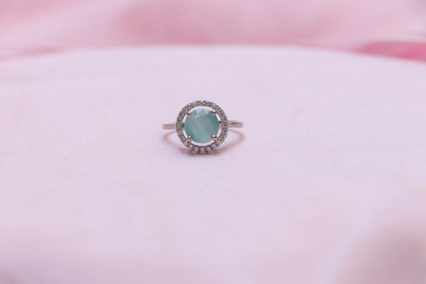 Green Stone Silver Ring