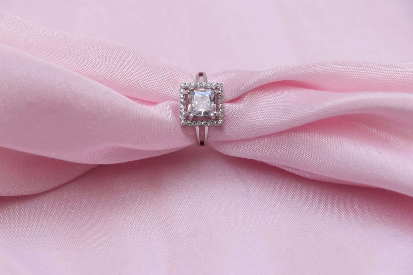 Solitaire Silver Ring