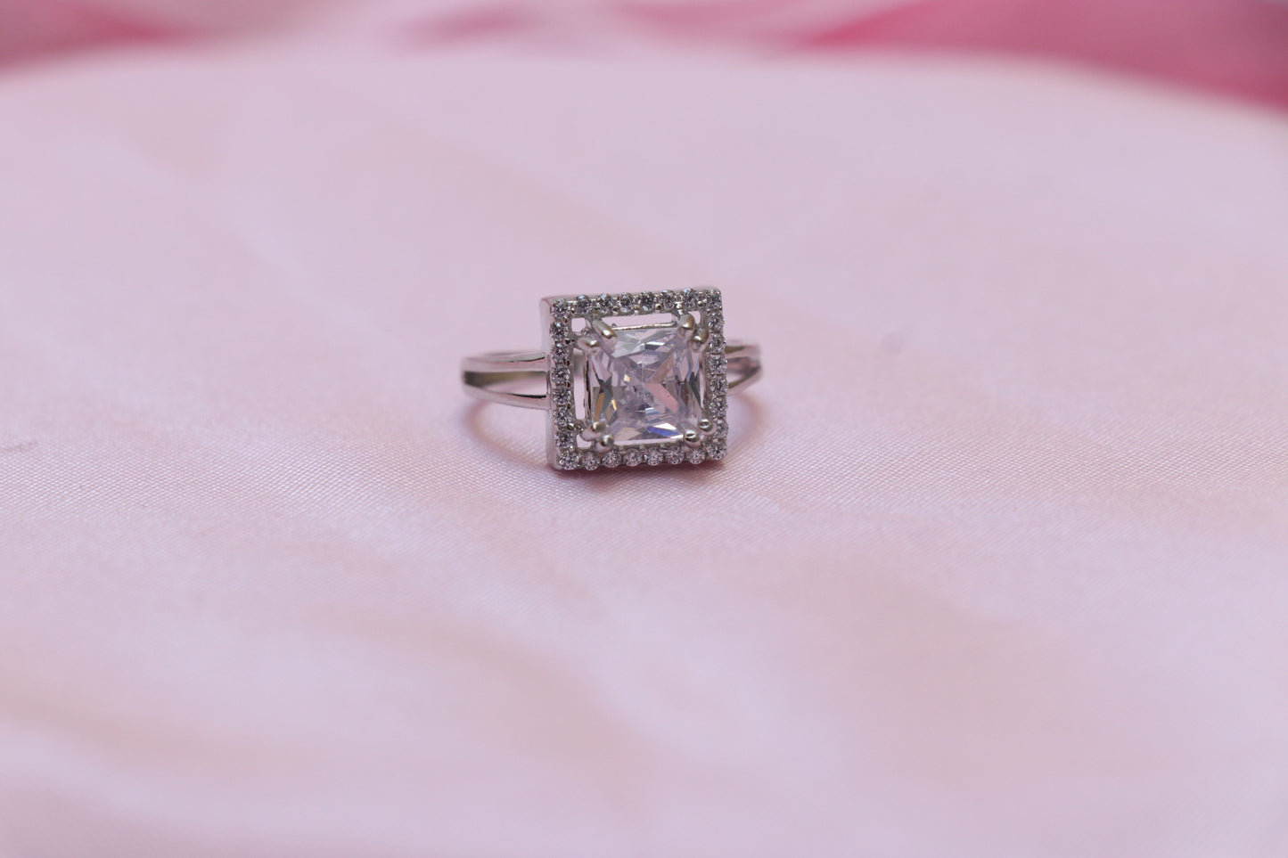 Solitaire Silver Ring