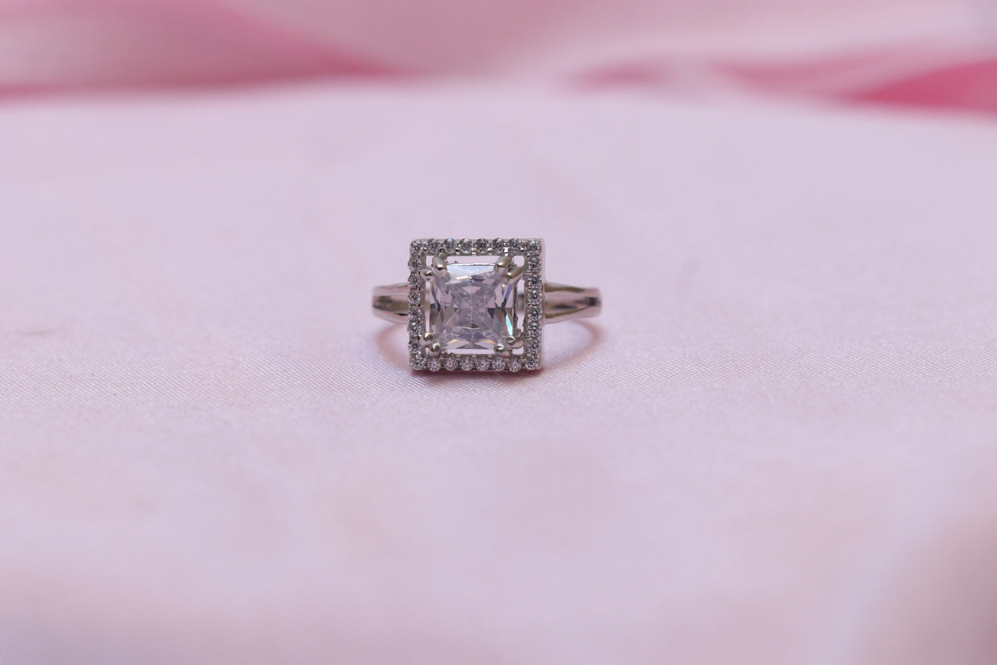 Solitaire Silver Ring
