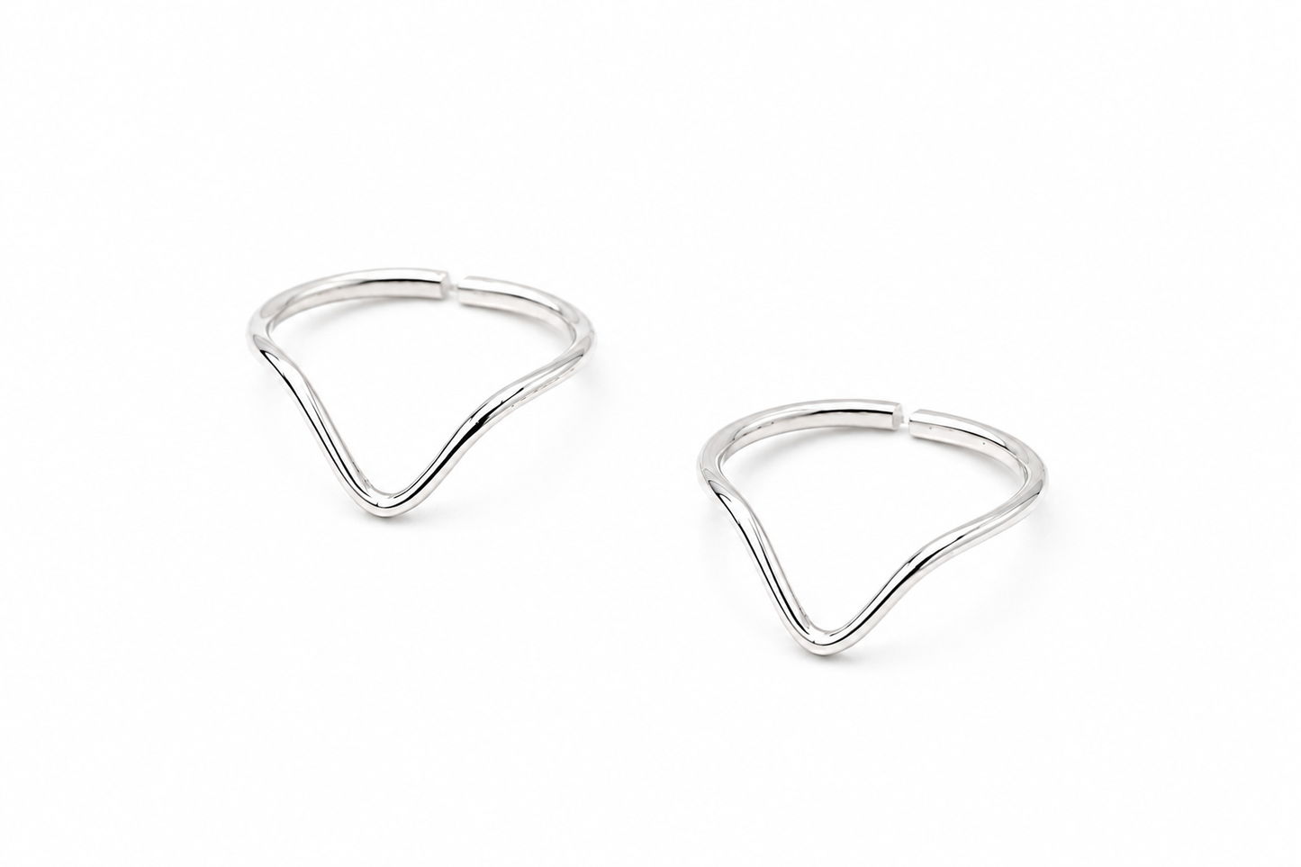 Handmade V Shape 925 Silver Toe Rings