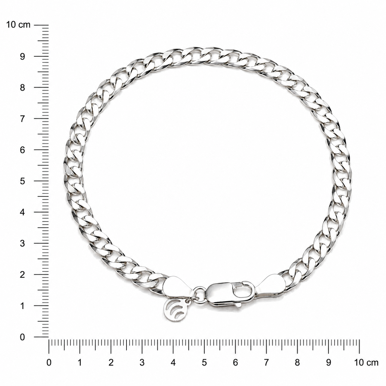 Curb Chain Silver Bracelet (Copy)