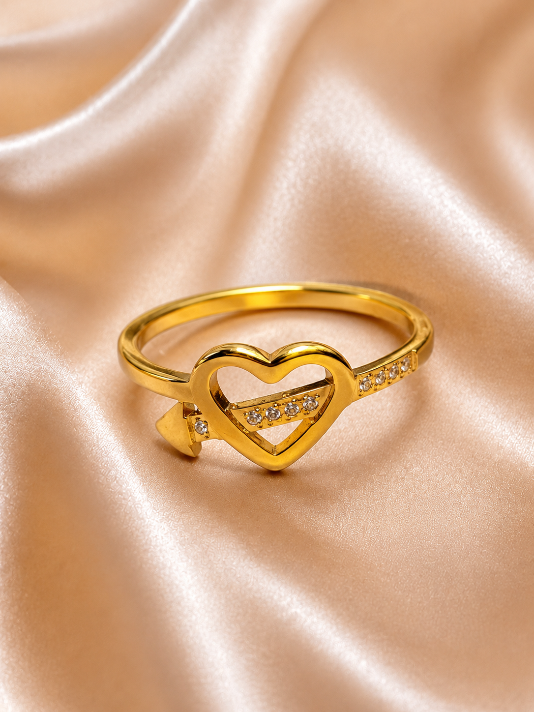 Arrow Heart Ring