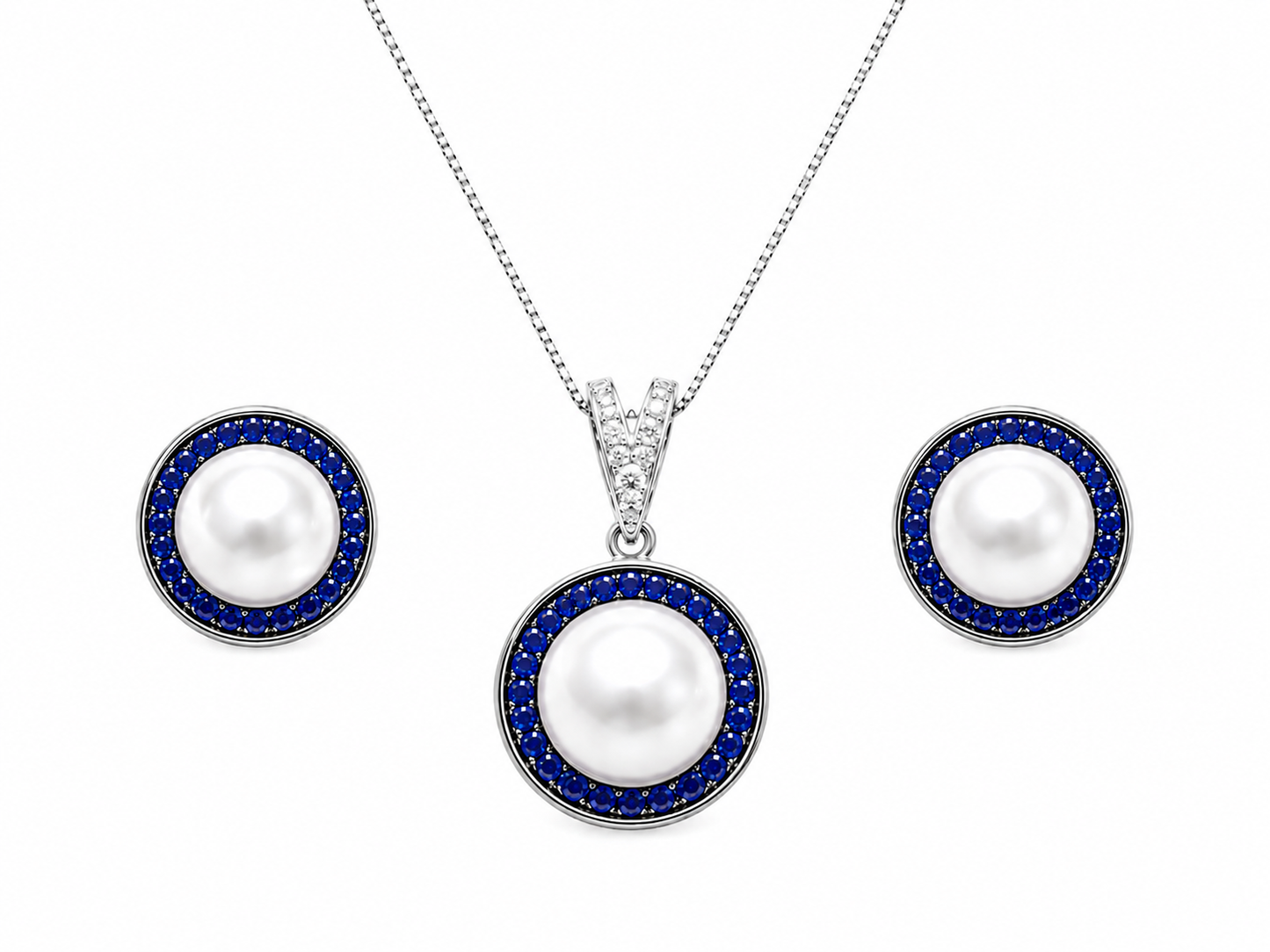 Round Pearl Premium Pendant Set
