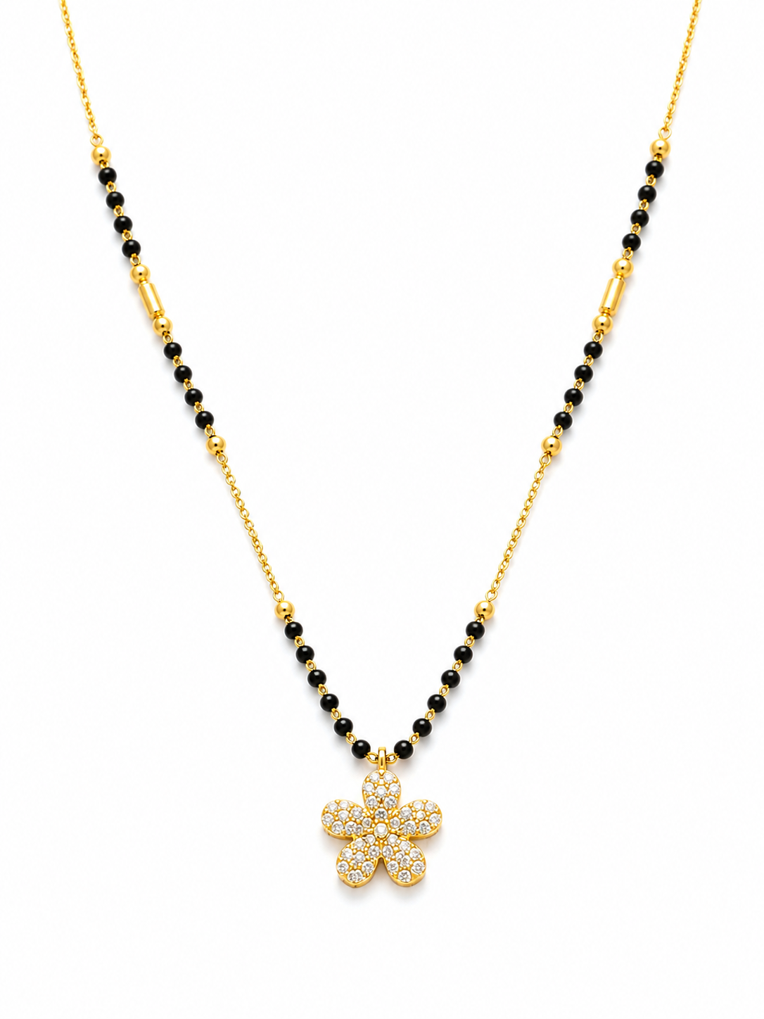 Studded Flower Mangalsutra