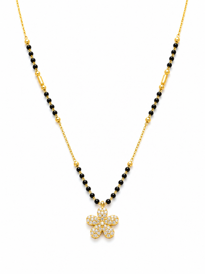 Studded Flower Mangalsutra