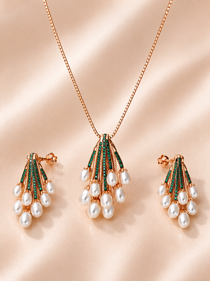 Premium Pearl Pendant Set