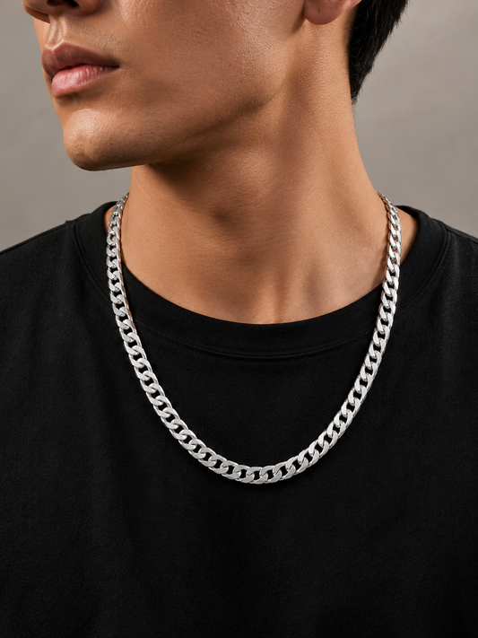 Curb Silver Chain