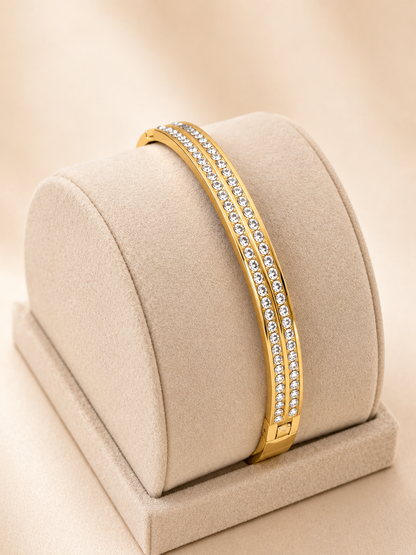 Studded Diamond Cuff Bracelet