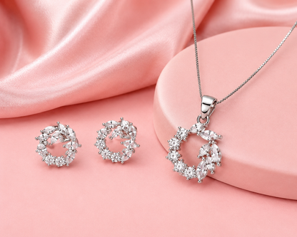 Modern Leaves Pendant Set