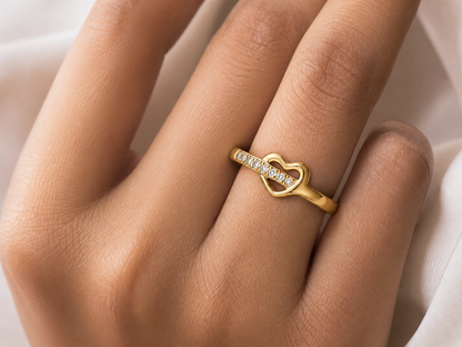 Heart Demi-Fine Ring