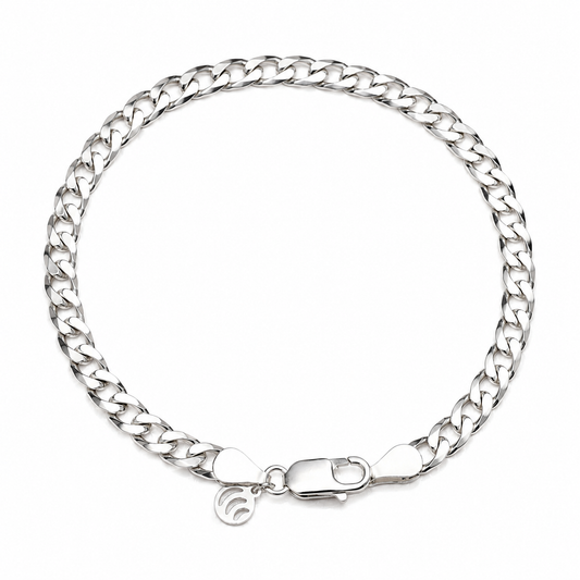 Curb Chain Silver Bracelet (Copy)