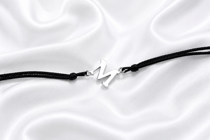 Letter M Handmade Silver Bracelet
